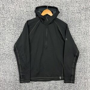 KUIU Hoodie Mens Large Black Peloton 97 Karuishi Fleece 1/4 Zip Pullover Hunting